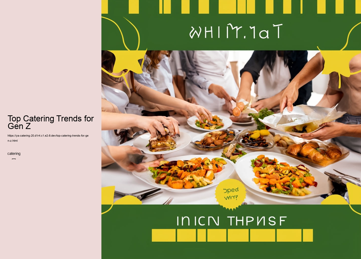 Top Catering Trends for Gen Z